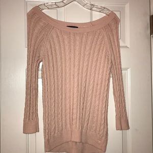 American Eagle Light Pink Sweater XS